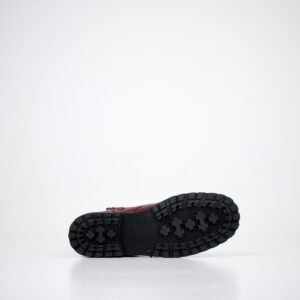 Bocanci Unisex Iarna Piele 511 Burgundy, cu Fermoar - imagine 6