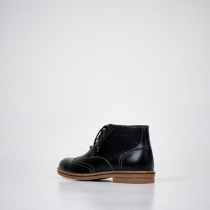 Ghete Barbati Piele 424 Chukka, Negre - imagine 3