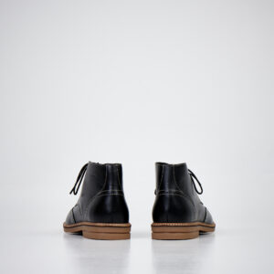 Ghete Barbati Piele 424 Chukka, Negre - imagine 4